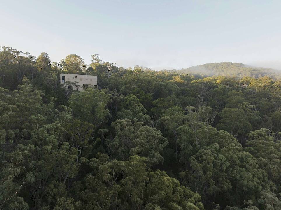 At an Australian Home Built Into a Cliff, You Enter Via the Footbridge - Photo 12 of 12 -