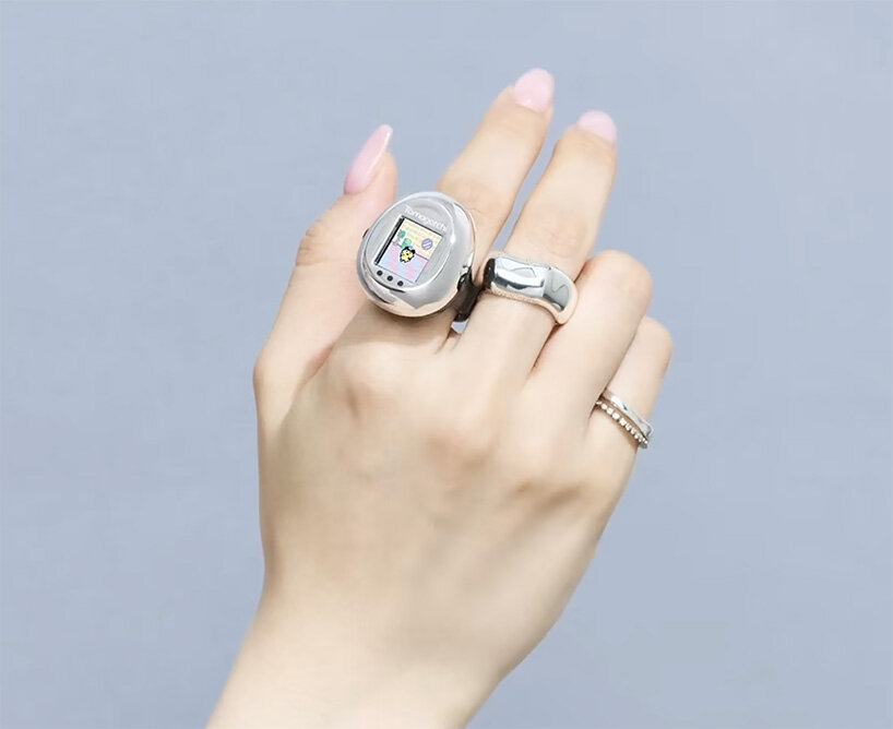 tamagotchi shrinks its classic digital pet into a wearable ring with LCD color screen - 2