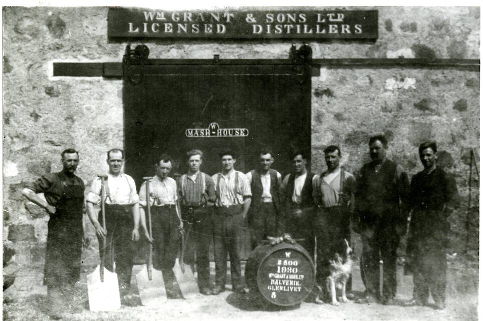 <p>The Balvenie distillery team, 1930</p>