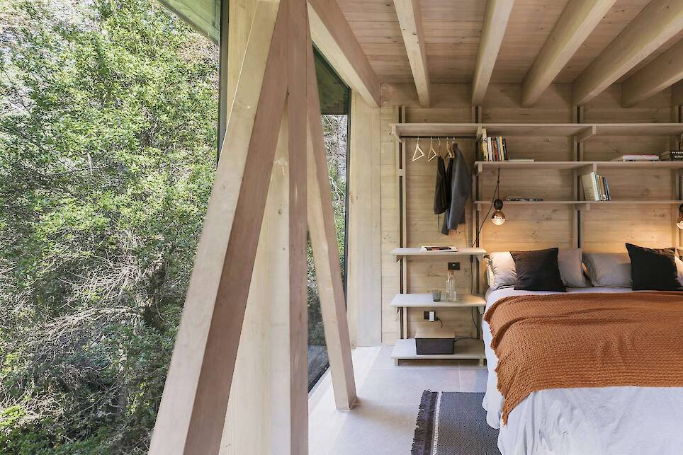 Almost Every Wall Is Glass at This Prefab Cabin in a Chilean Rainforest - Photo 14 of 17 -
