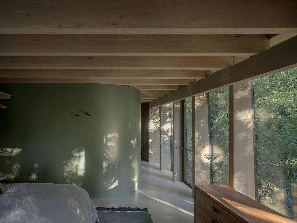 Almost Every Wall Is Glass at This Prefab Cabin in a Chilean Rainforest - Photo 13 of 17 -