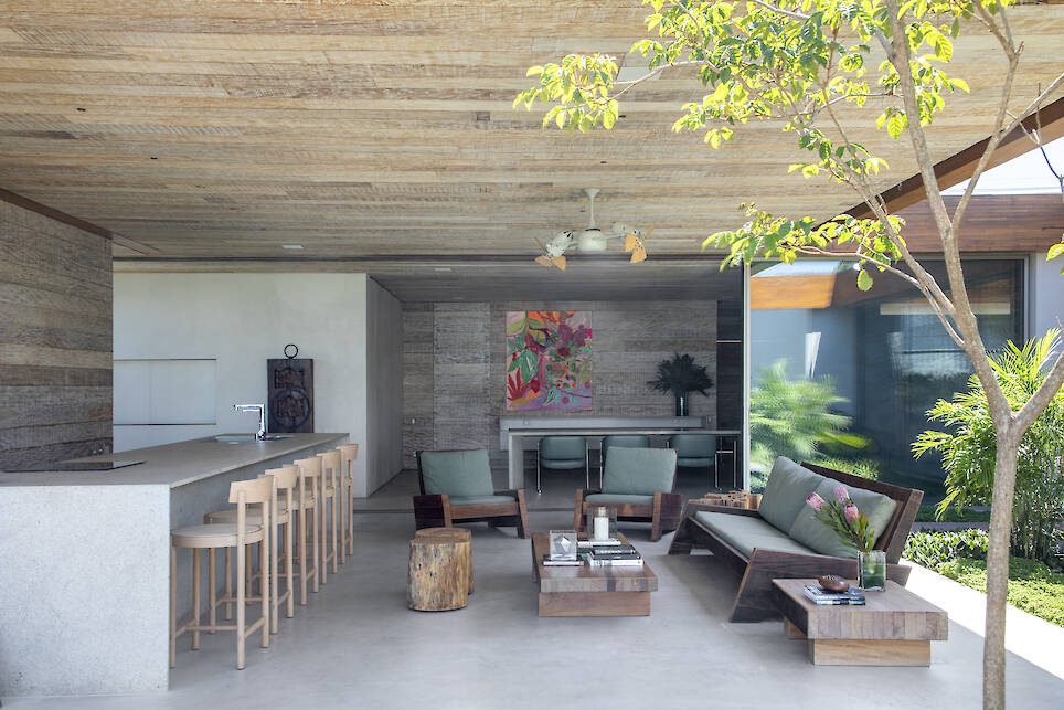 <p>Another view of the outdoor gourmet area</p>