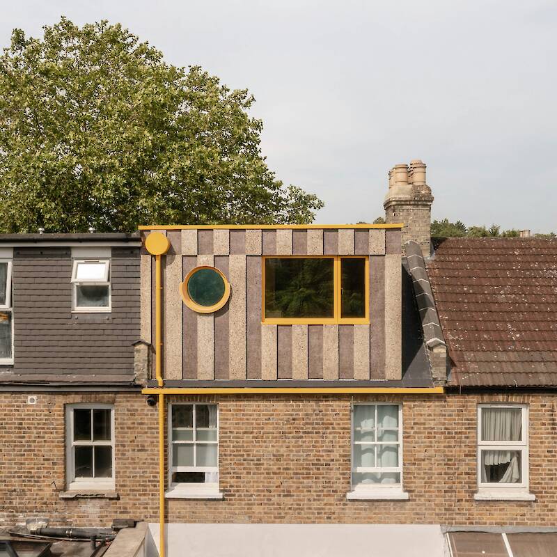 The Cladding, Insulation, and Flooring of This London Loft Extension Are All Made of Cork