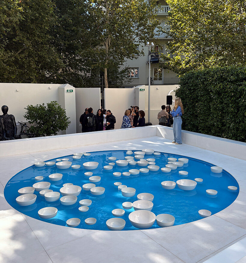 céleste boursier-mougenot brings his floating ceramic orchestra outdoors in athens - 3