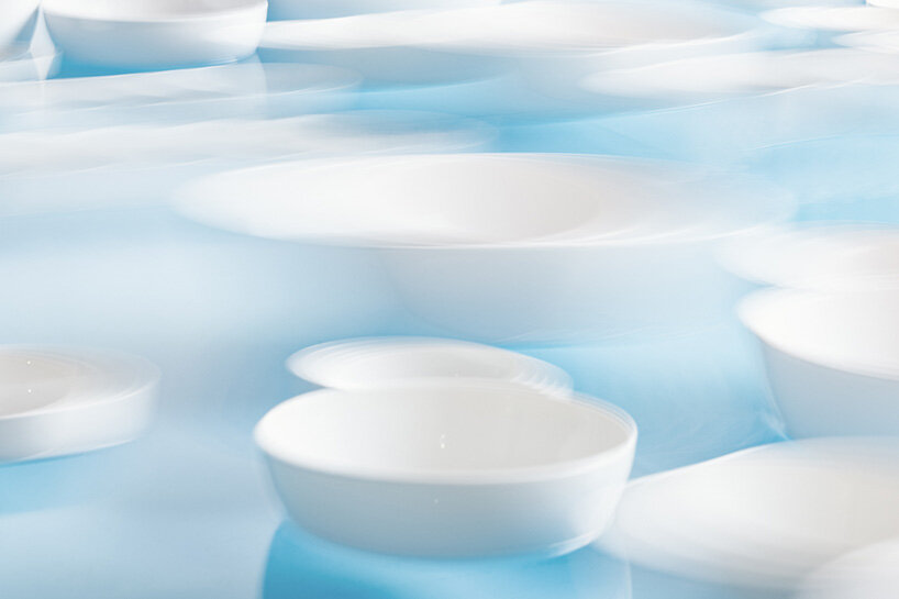 céleste boursier-mougenot brings his floating ceramic orchestra outdoors in athens - 10