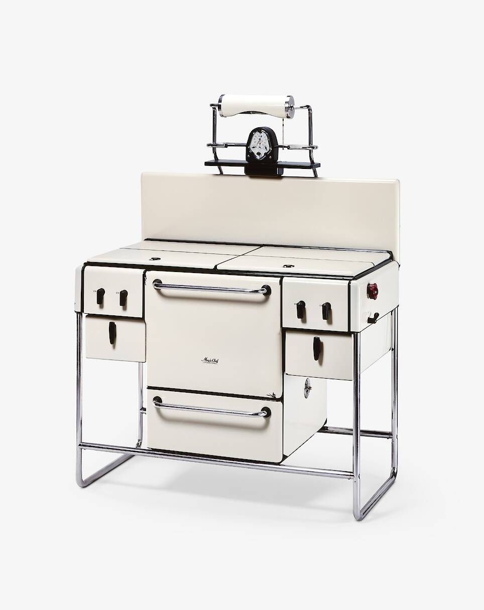<p>American Stove Company, Magic Chef stove, introduced 1935</p>