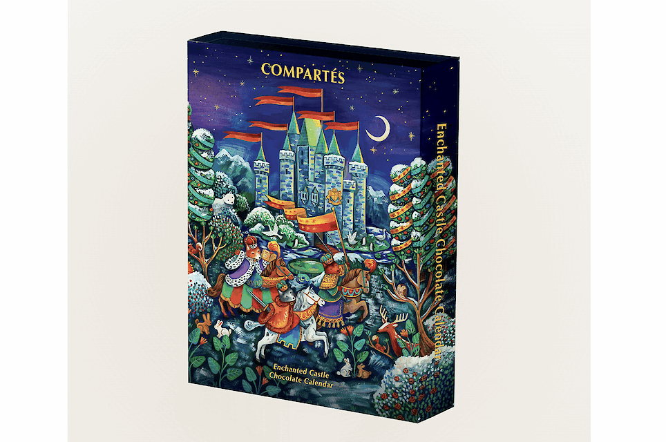 Compartés Enchanted Castle Chocolate Advent Calendar