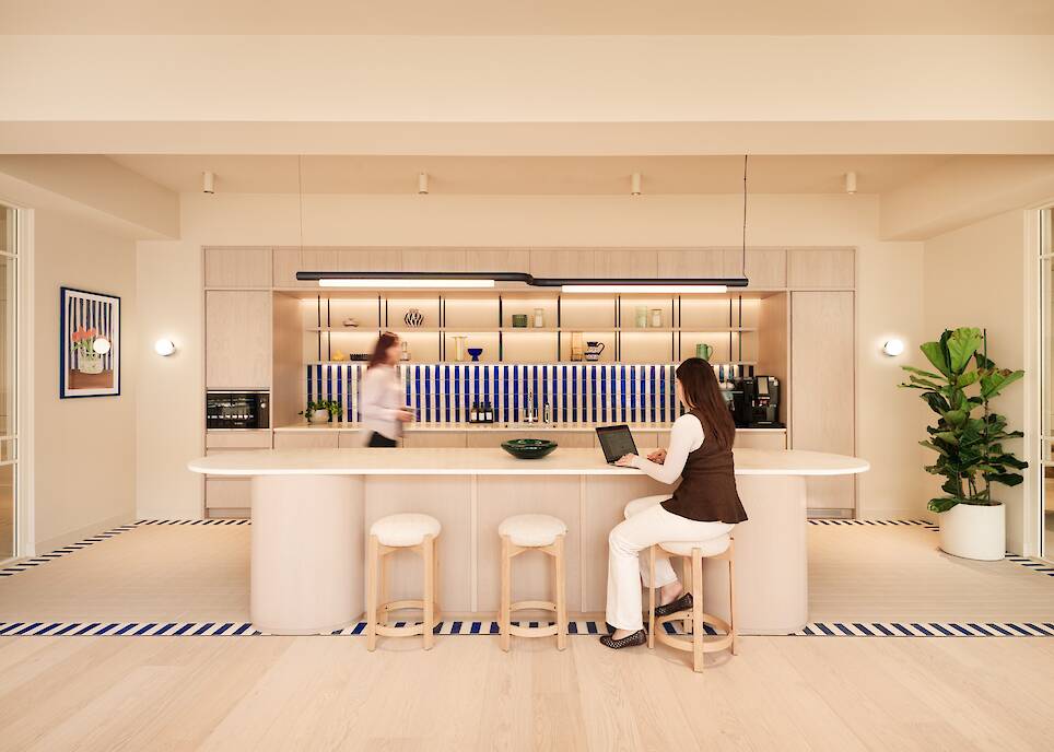 interior of London workspace Elsley House by SODA