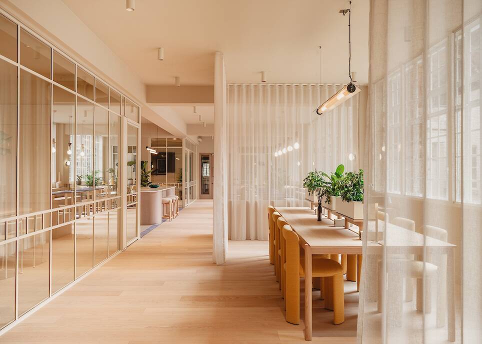 interior of London workspace Elsley House by SODA