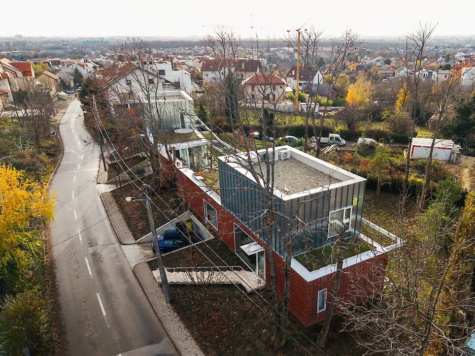 <p>Aerial view of the Double-Villa Bukovac </p>