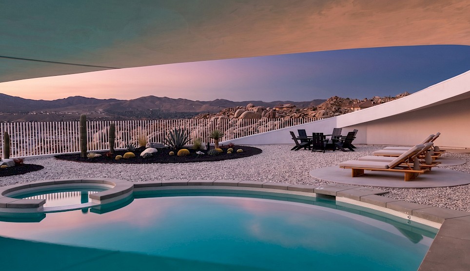 Avocado House, a Californian desert house with a quirky shape