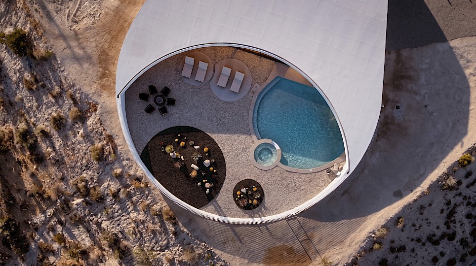 Avocado House, a Californian desert house with a quirky shape